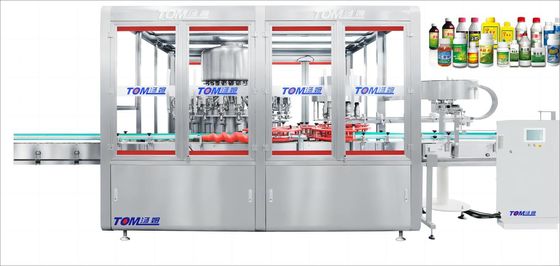 खरीदें हाई स्पीड मोनोब्लॉक फिलर कैपर मशीन 100ml-1L 12 सिर online manufacture