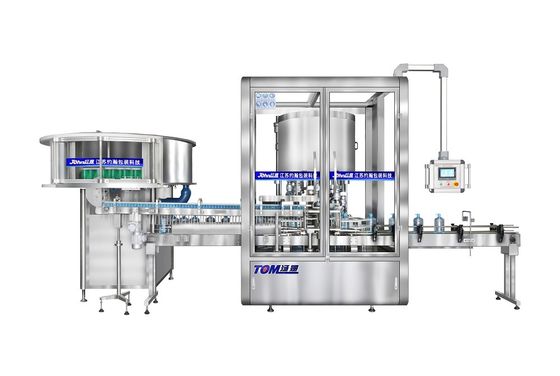 खरीदें 6000BPH पीएलसी नियंत्रित रोटरी कैपिंग मशीन 8 10 12 सिर ऑनलाइन निर्माण