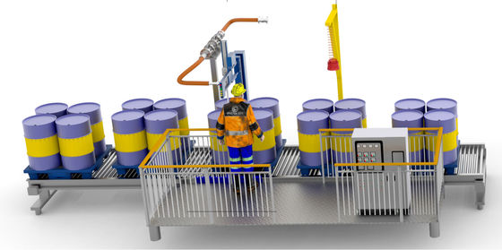 खरीदें एक सिर स्नेहक भरने की मशीन 200-1000KG अर्ध स्वचालित वजन भरनेवाला ऑनलाइन निर्माण