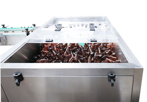 खरीदें स्वचालित रोटरी स्टेशन प्रकार बोतल अनस्क्रैम्बलर 60-120BPM ऑनलाइन निर्माण