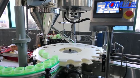 खरीदें बोतलों के लिए पूरी तरह से स्वचालित पीएलसी नियंत्रित पाउडर पैकिंग मशीन ऑनलाइन निर्माण