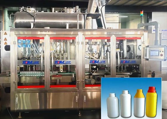 ट्रैकिंग प्रकार प्लास्टिक की बोतलों के लिए स्वचालित मोनोब्लॉक फिलर कैपर मशीन