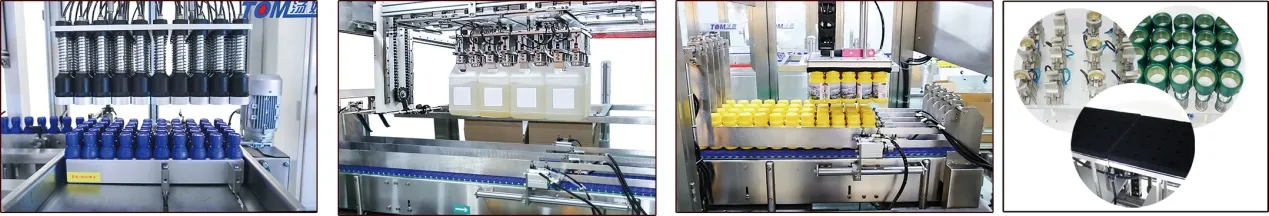 ओडीएम स्वचालित तरल मल्टी-हेड विशेष पेटेंट एंटीफ्रीज और तेल बोतल भरने की मशीन 9