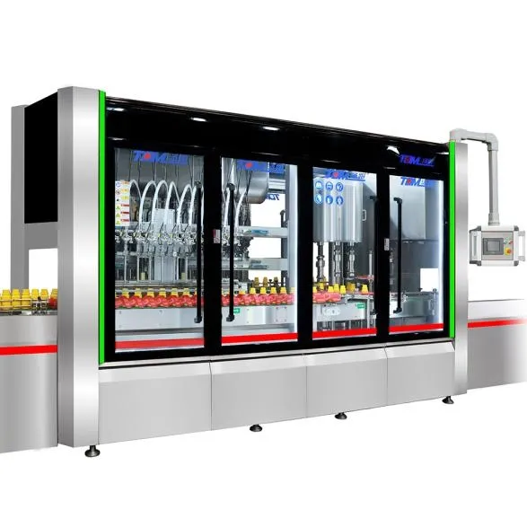 1l-5l खाद्य तेल सीज़निंग तेल सॉस जूस सिरका हाई स्पीड स्वचालित भरने की मशीन और कैपिंग और पैकिंग मशीन 4